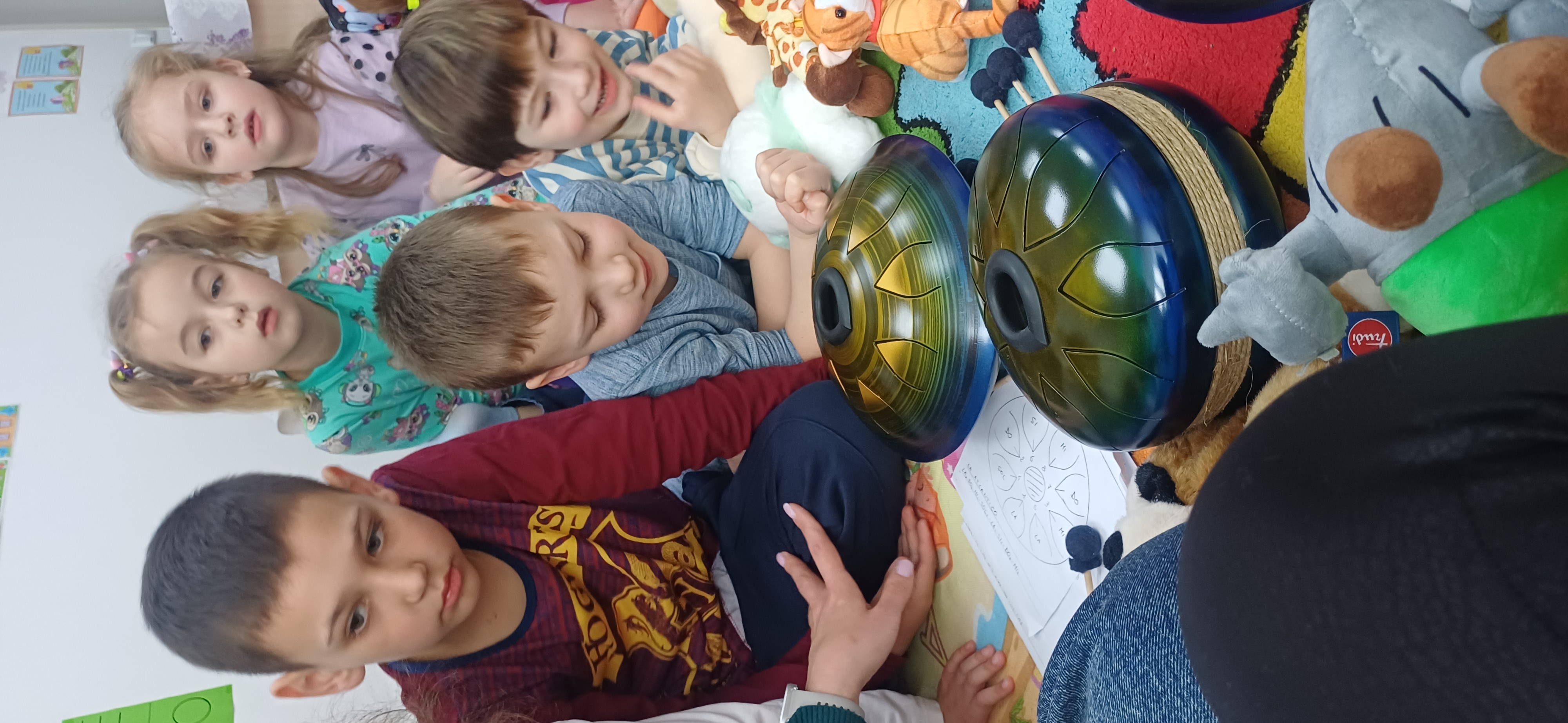 Image: Children learning musical instruments