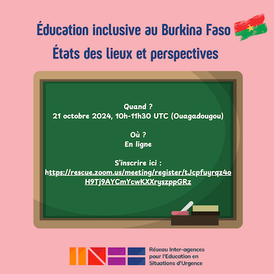 Éducation inclusive au Burkina Faso