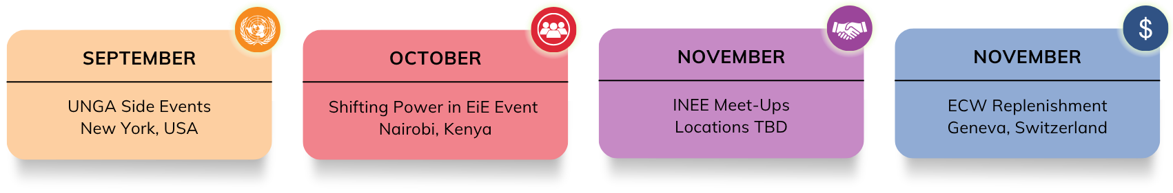 Upcoming events