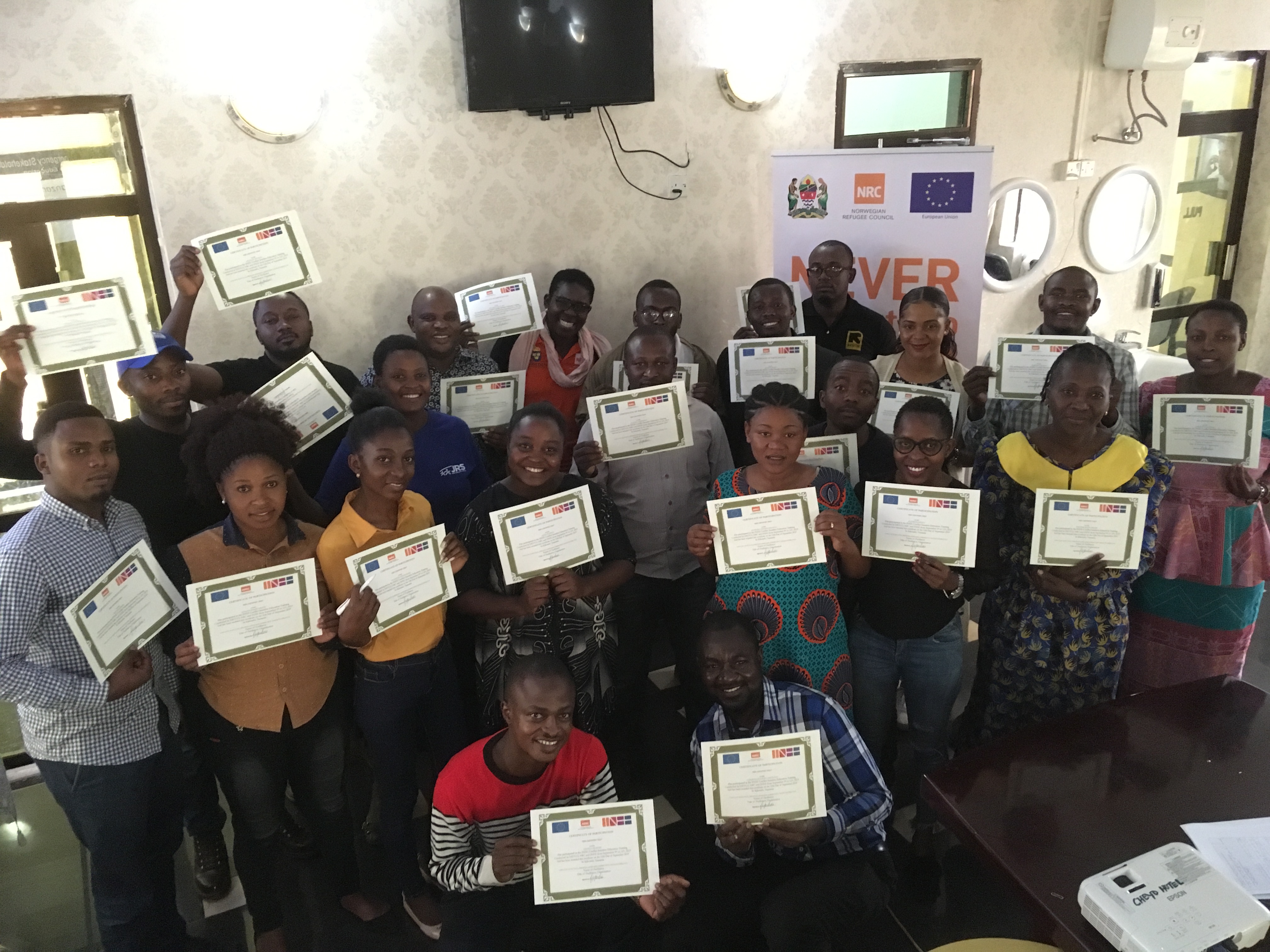 Participants with certificates