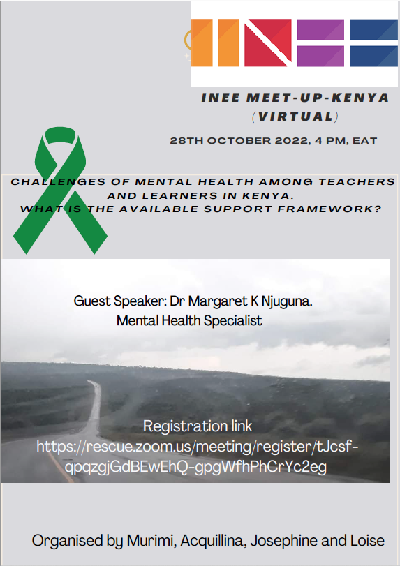 INEE Kenya Meet-Up poster