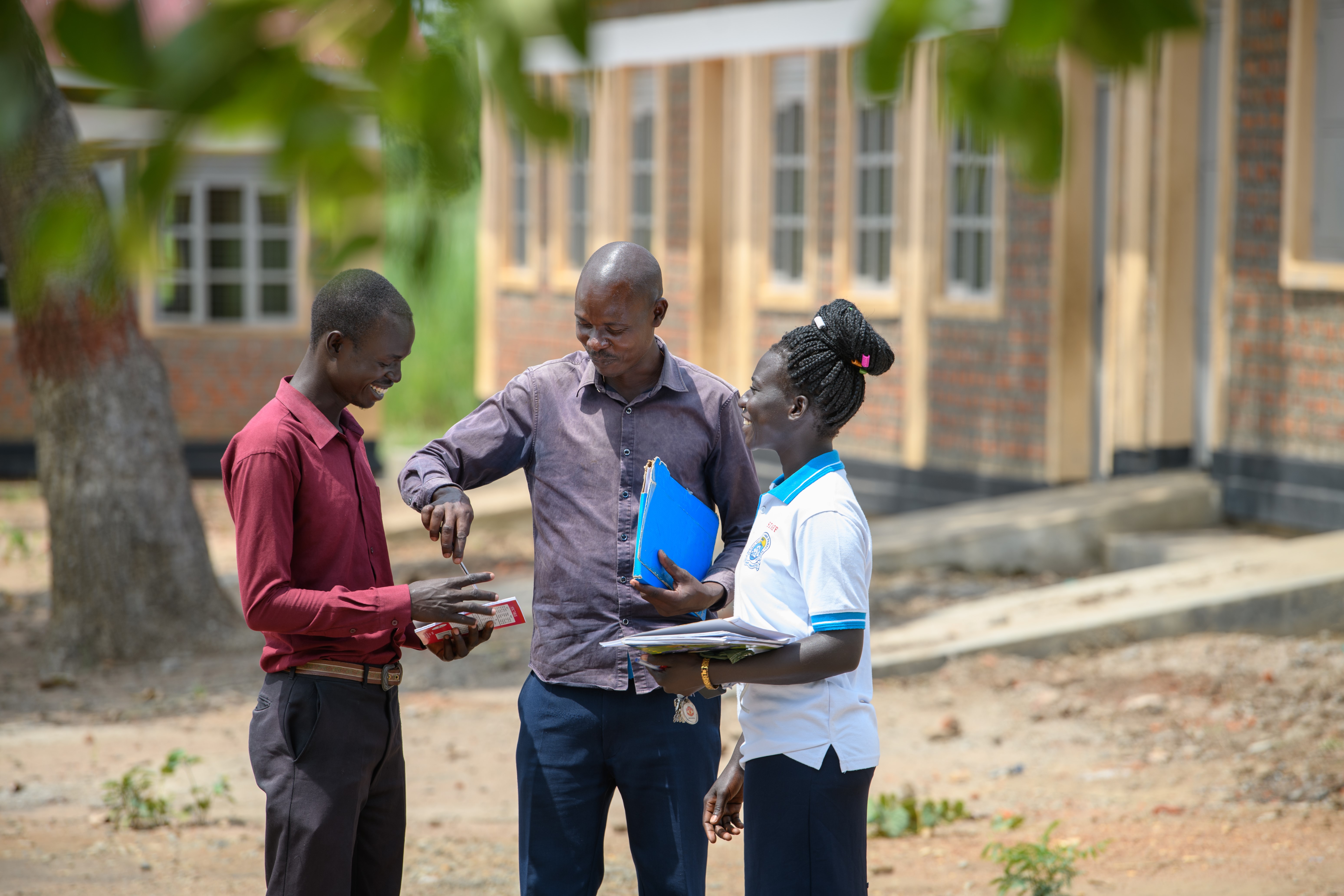 A group of teachers talking