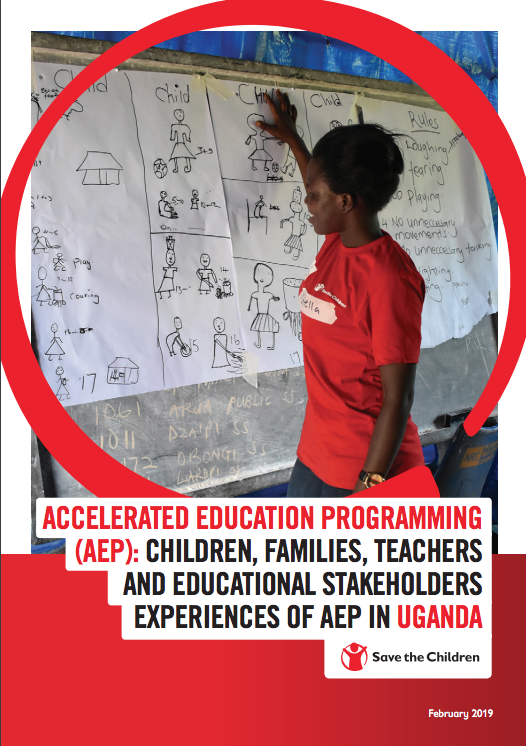 Save the Children Accelerated Education Program Cover Page 