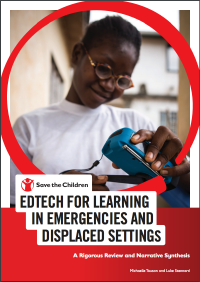 Edtech for Learning in Emergencies by STC cover