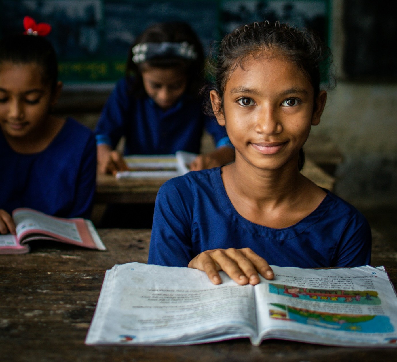 Girls in a classroom