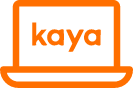 Computer screen with the word Kaya on it