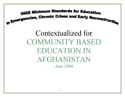 Afghanistan contextualization